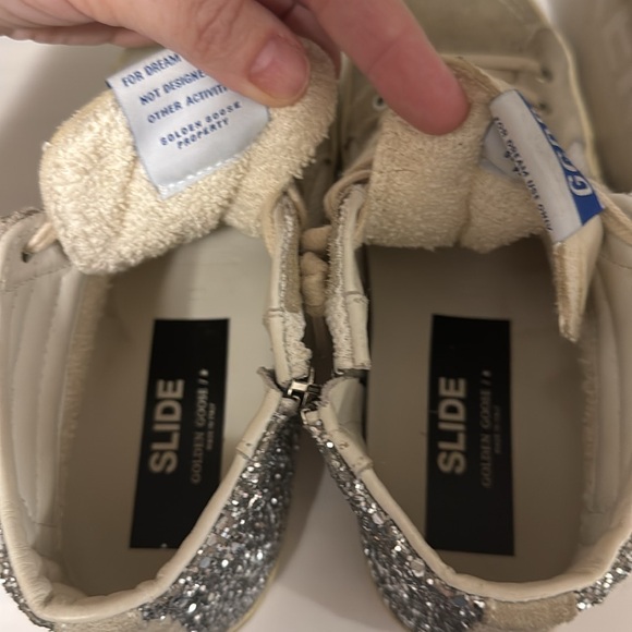 Golden Goose Slide Double Quarter Silver / White / Marble - Picture 3 of 11